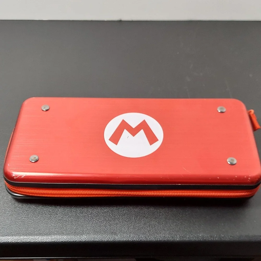Nintendo Switch Mario‎ Red Hard Shell Padded Console Carry Case Only Travel Bag